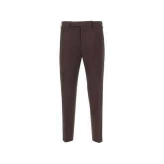 Pantaloni Torino Heren, Broeken, Bruin, Maat: S