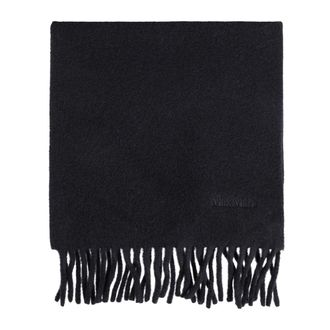Max Mara Winter Scarves, female, Blue, Size: ONE SIZE Fragore Wool Scarf