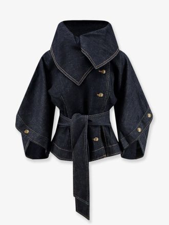 Zimmermann Giacca Valiant in blue denim - ZIMMERMANN - gender_Woman