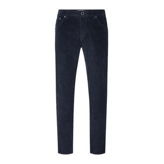 Jacob Cohen Slim Fit Jeans, male, Blue, W30, Navy Blue Corduroy Regular Slim Jeans