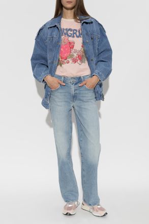 Mother T-shirt Lil Goodie Ringer, Womens, Pink