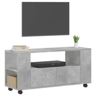 Berkfield Home TV Cabinet Concrete Grey 102x34.5x43 cm Engineered Wood