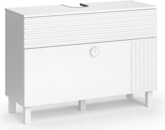 Vicco Mobile sottolavabo per bagno Sola, Bianco, 100.2 x 72.4 cm con 2 cassetti