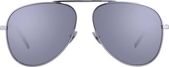 Saint Laurent Silver Pilot Unisex Sunglasses SL 800 003 59