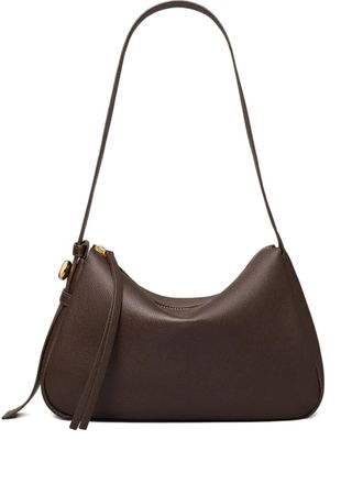 Tory Burch Schoudertas met klep en ritssluiting - Bruin
