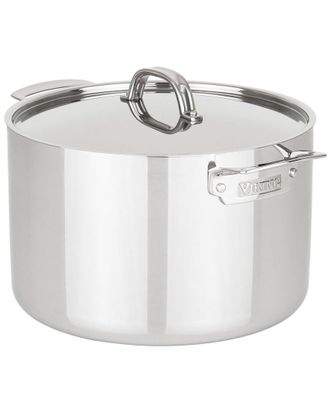 Viking 3-Ply Stainless Steel 12Qt Stock Pot With Metal Lid