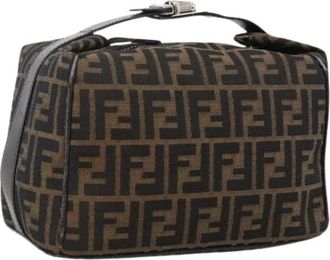 Fendi Pre-owned Handbags, female, Brown, Size: ONE SIZE Pre-owned Vintage Zucca Hand Bag