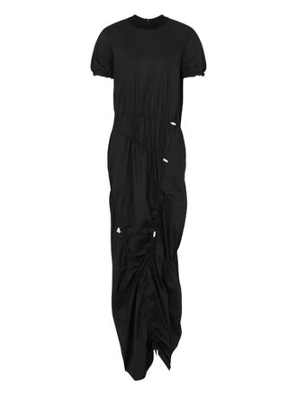 Moschino Jurk met ruches - Zwart