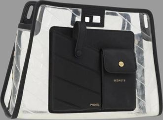 Fendi Pre-owned Tote Bags, female, Black, Size: ONE SIZE Pre-owned Vintage Clear Vinyl Hand Bag