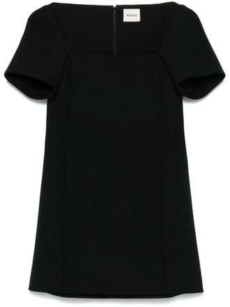 Khaite Benji Mini Dress - Womens - Virgin Wool/Polyester/Elastane/Cupro