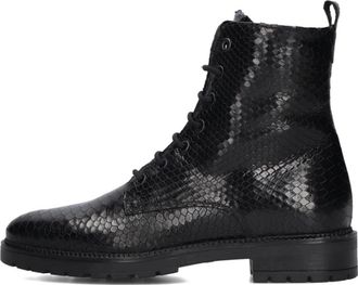Notre-V Lace-up Boots - Dames - Veterlaarzen - Zwart - 37 EU - Leer - Schoenen