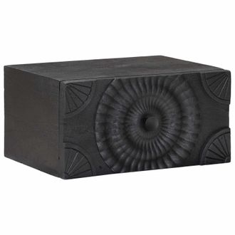 vidaXL Armario De Noche Hecho A Mano Negro 40 X 30 X 20 Cm Vidaxl