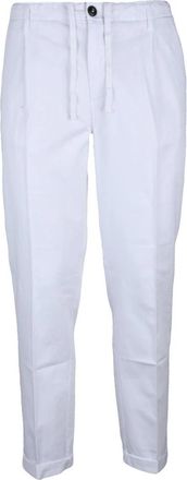40weft Pantalone - Heren - Chinos - Wit - L - Katoen - Broeken