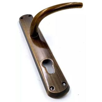 Ghidini Maniglia Gpb Milena Placca Yale Bronzato