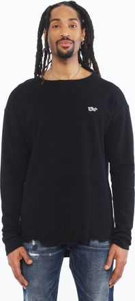 Cult of Individuality Long Sleeve Thermal Shirt In Black