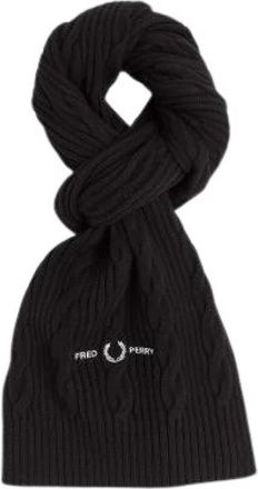 Fred Perry Wool Coast Scarf - Heren - Wintersjaals - Blauw - ONE Size - Wol - Accessoires