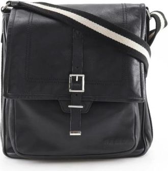 Bally Pre-owned Schoudertas - Heren - Vintage Schoudertas - Zwart - ONE Size - Leer - Vintage