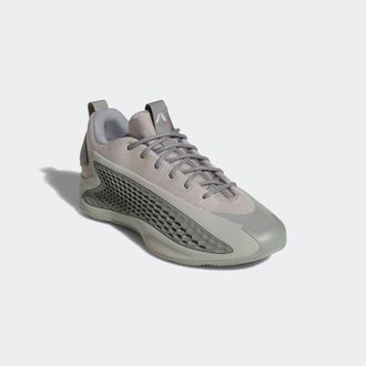adidas Basketballschuh ADIDAS PERFORMANCE ANTHONY EDWARDS 1 LOW, Gr. 46, weiss (metallicl grau, dove grau, cloud wei&szlig;), Synthetik, Textil, Schuhe Basketballs
