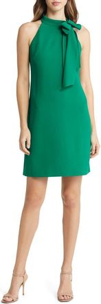 Vince Camuto Tie Neck A-Line Dress in Kelly Green at Nordstrom, Size 8