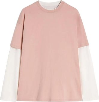 Jil Sander T-shirt girocollo in cotone - Rosa