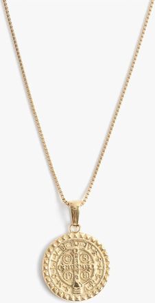 Marrin Costello Womens St. Benedict Pendant Necklace In Gold