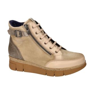 Fluchos Schoenen, Dames, Beige, 39 EU, Leer, India Veterboot