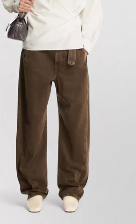 Christophe Lemaire asymmetric long sleeve cotton silk shirt