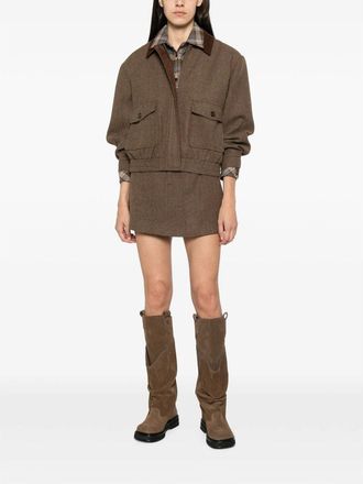 Eleh Marro Bomber Jacket - Brown