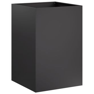 vidaXL Macetero De Jard&iacute;n Negro 40 X 40 X 75 Cm Acero Laminado En Fr&iacute;o Vidaxl