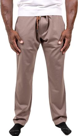 Maceoo Marthyr Tapered Leg Drawstring Pants in Brown at Nordstrom, Size 32