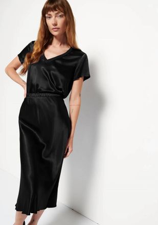 Nation Ltd Mabel Bias Skirt In Black