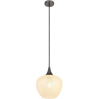 Globo Lighting Globo Maxy Lámpara de techo colgante de cúpula de 24 cm, pantalla de vidrio transparente color bronce, 1 bombilla E27