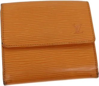 Louis Vuitton Tweedehands leren portemonnees - Dames - Vintage Accessoires - Oranje - ONE Size - Leer - Vintage