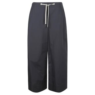 Max Mara Cropped Trousers, female, Blue, Size: XS Cropped Trousers