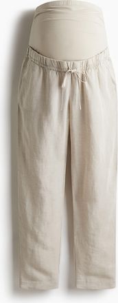 H&M MAMA Hose aus Leinenmix - Beige