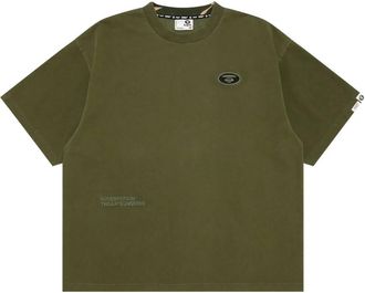 Aape By A Bathing Ape T-shirt con design a inserti - Verde