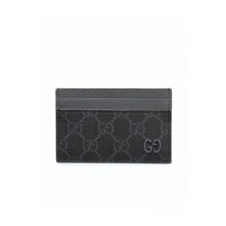 Gucci GG Leren Kaarthouder - Heren - Portefeuilles - Grijs - ONE Size - Leer - Accessoires