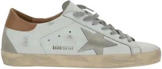 Golden Goose Sneakers, male, White, Size: 11 US Distressed Leather Sneakers