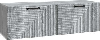 vidaXL Mueble Para Tv De Pared Gris Sonoma 98 X 31 X 30 Cm Vidaxl