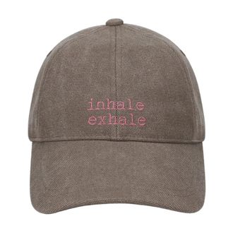 Premiata Inhale Exhale Baseball Cap - Dames - Accessoires - Beige - Maat: 58 CM Katoen