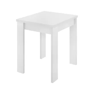 Dmora Tavolo Allungabile Comer, Consolle Estensibile Multiposizione,tavolo Consolle Ausiliare Pieghevole, 79/134x67h79 Cm, Bianco, Con Imballo Rinforzato - 
