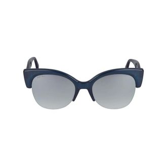 Jimmy Choo London Sunglasses, female, Blue, Size: 56 MM Priya/S Sunglasses