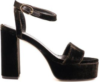 Andrea Gomez Becka Velvet Sandal in Chocolate at Nordstrom, Size 35.5
