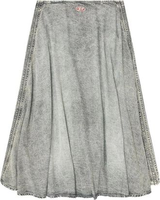 Diesel Rokken, Dames, Grijs, W26, Midi Skirts