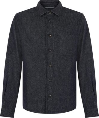 Fedeli Sean Denim Shirt - Heren - Spijkeroverhemden - Blauw - L - Denim - Overhemden