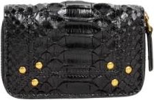 Jerome Dreyfuss Mini Porte-monnaie Henri - Dames - Portefeuilles - Zwart - ONE Size - Katoen - Accessoires