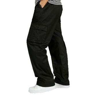 Generic Mens Plus Size Casual Cargo Pants for Men,Elastic Waist,Multiple Pockets,Comfortable & Breathable Fabric,Relaxed Fit,Perfect for Work & Everyday Wear,