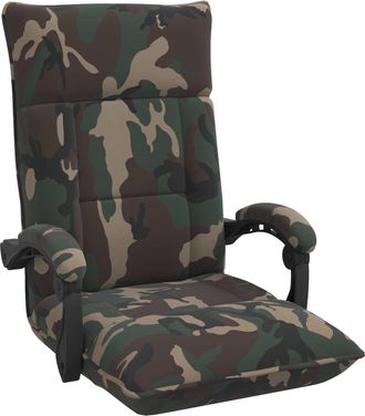 vidaXL Sill&oacute;n Ajustable Verde Militar Tela Vidaxl