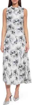Lyss&eacute; Anaya Crystal Hammered Satin Dress In Winter Orchid