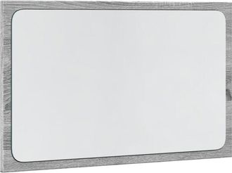 vidaXL Espejo De Ba&ntilde;o Led Madera Ingenier&iacute;a Gris Sonoma 60x8,5x38 Cm Vidaxl